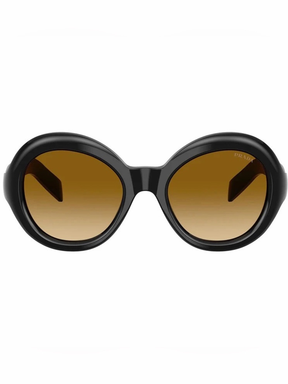 NIB Prada Oversized New in Box Prada PR D08SU Oval Sunglasses in Black / Yellow